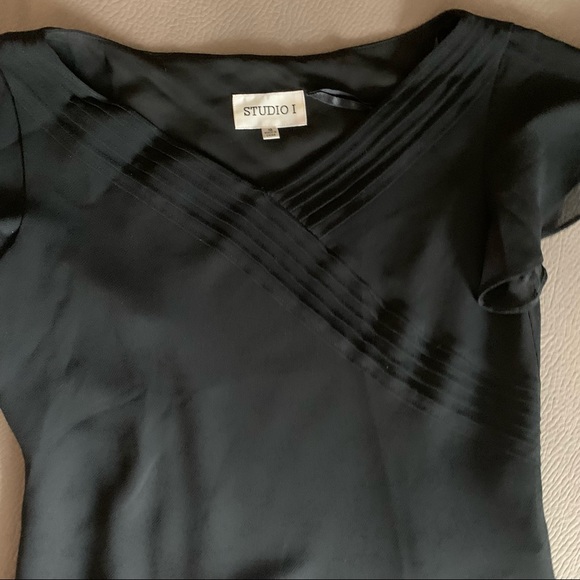 Black Flowy Matching Set - Picture 2 of 8